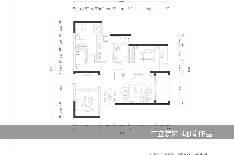 贵阳丰立装饰-中大国际145㎡中式风格效果图